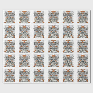 Disguised as a Responsible Adult Halloween Vector Wrapping Paper