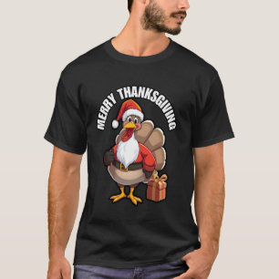Disguised Thanksgiving Turkey Dressed As Santa Tha T-Shirt