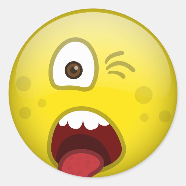 Disgusted Classic Round Sticker (Front)