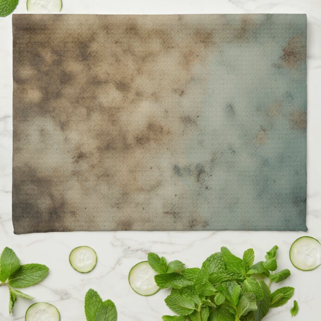 Disgusting old stained moldy prank kitchen towel (Folded)