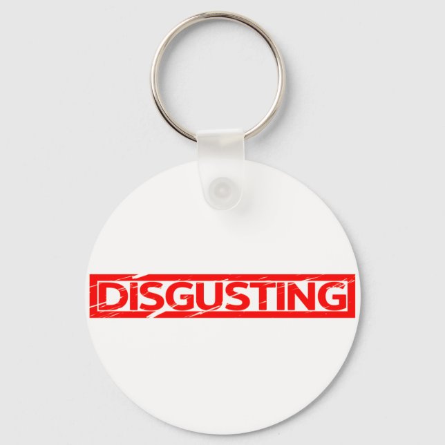 Disgusting Stamp Keychain (Front)