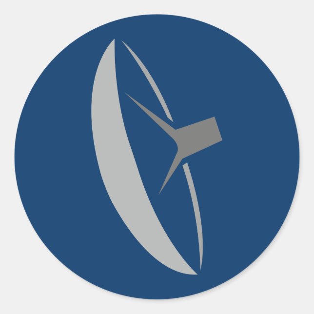 dish classic round sticker (Front)