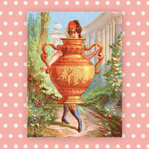 Dish Darlings Golden Amphora Postcard