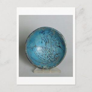 Dish decorated with fish (faience) postcard