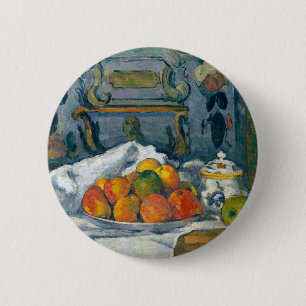 Dish of Apples Paul Cezanne Famous Visual Arts Pos 2 Inch Round Button