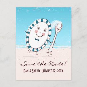 Dish & Spoon Save the Date Announcement Postcard