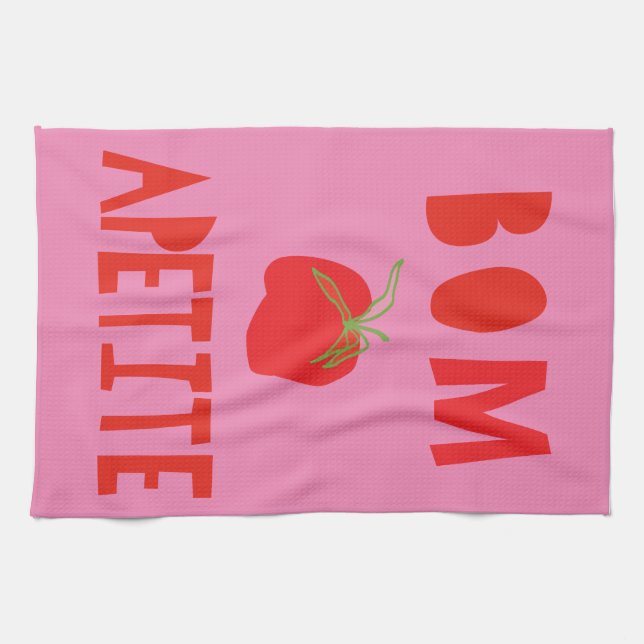 Dish Towel Bom Apetite=Bon Appetit (Horizontal)