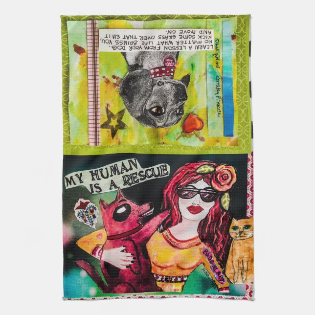 Dish towel-dogs kitchen towel (Vertical)