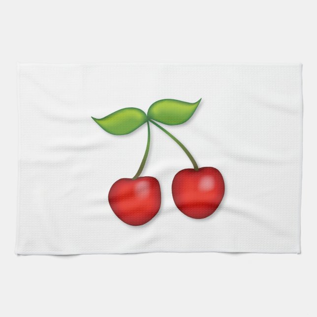 Dish up the Cherries  Kitchen Towel (Horizontal)