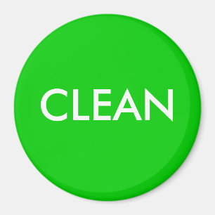Dish Washer Magnet - CLEAN