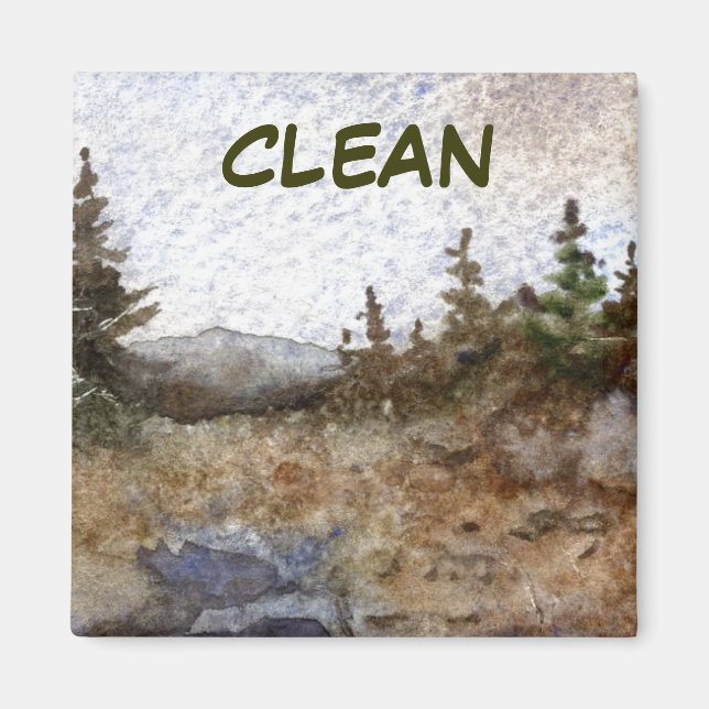 Dish Washer Status Magnet (Front)