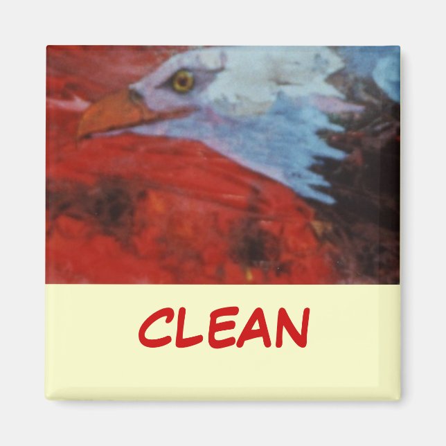 Dish Washer Status Magnet (Front)