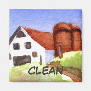 Dish Washer Status Magnet