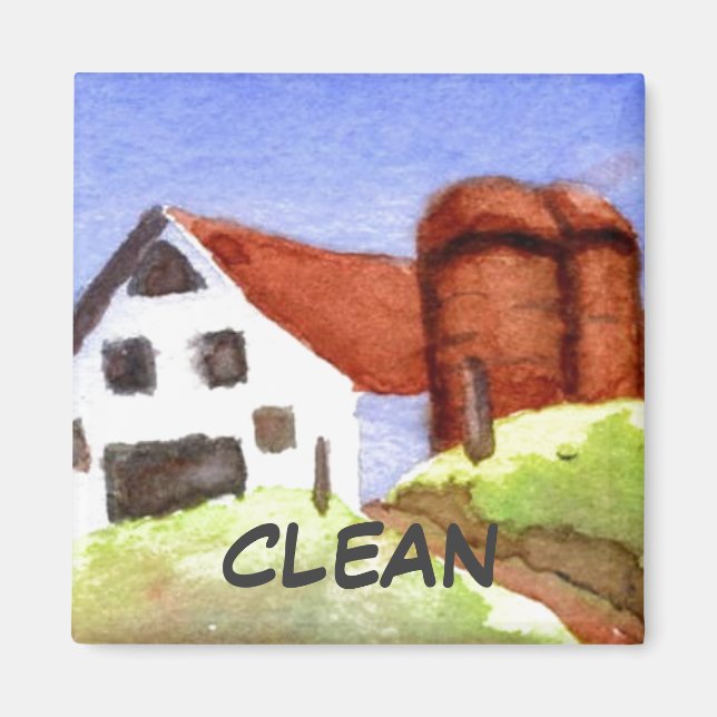 Dish Washer Status Magnet (Front)