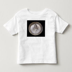 Dish with the bust of a man inside toddler t-shirt