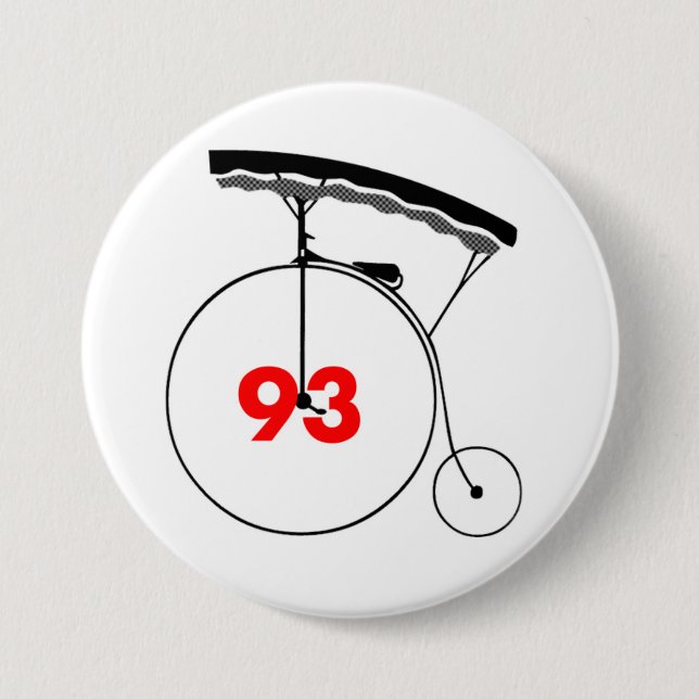 Disharmonious 93 3 inch round button (Front)