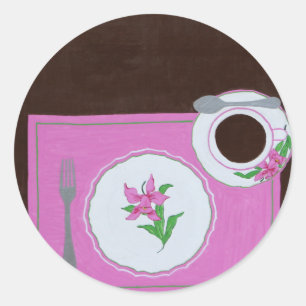 "Dishes from Dallmayr" Classic Round Sticker