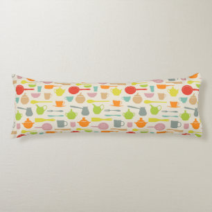 Dishes Pattern Body Pillow