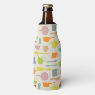 Dishes Pattern Bottle Cooler