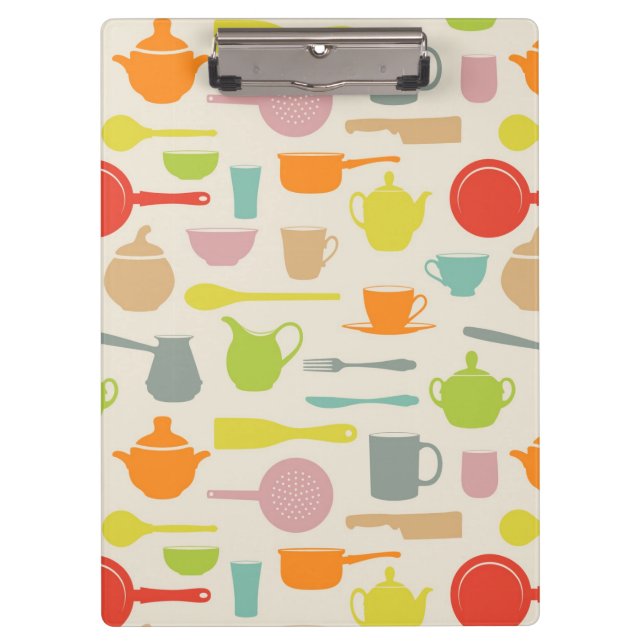 Dishes Pattern Clipboard (Front)