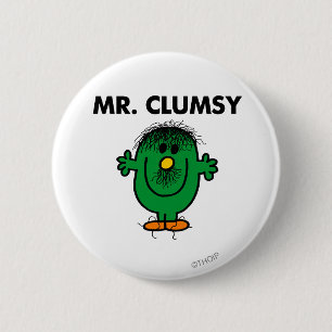 Dishevelled Mr. Clumsy 2 Inch Round Button