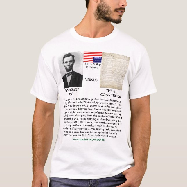 DISHONEST ABE T-Shirt (Front)