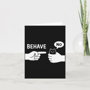 Dishonest Cat Behave Animal Funny Cat Meme Cartoon Card