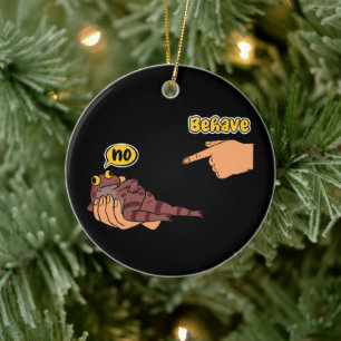 Dishonest Frog Funny Frog Meme Behave No Cartoon Ceramic Ornament