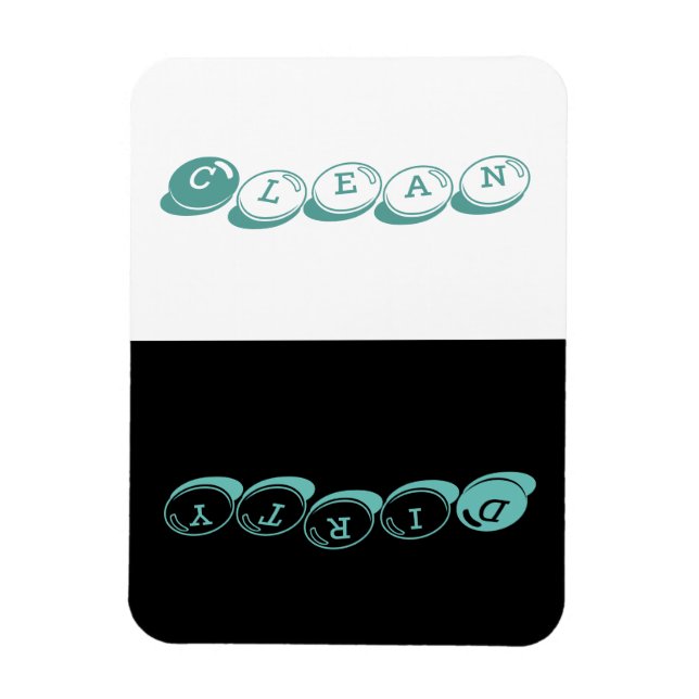 Dishwasher - Candy Font w blue highlights Magnet (Vertical)