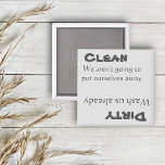 Dishwasher Clean Dirty Magnet Funny<br><div class="desc">This fun kaleidoscope design was created by digitally altering one of my unique fluid acrylic paintings. It may be personalized by clicking the customize button and changing the name, initials or words. You may also change the text color and style or delete the text for an image only design. Contact...</div>