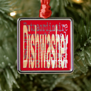 Dishwasher Extraordinaire Metal Ornament