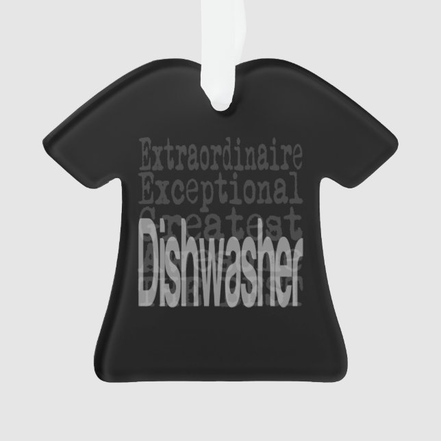 Dishwasher Extraordinaire Ornament (Front)