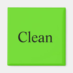 Dishwasher Magnet "Clean"