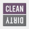 Dishwasher Magnet CLEAN | DIRTY - Purple & Grey