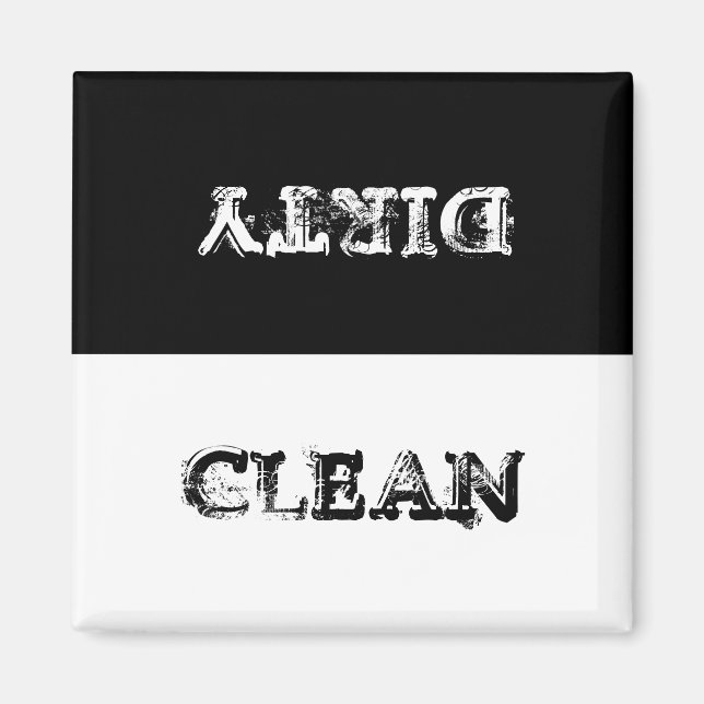Dishwasher Magnet Clean or Dirty? (Front)