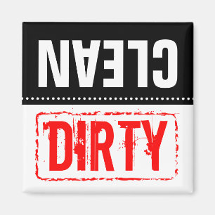 Dishwasher magnet Clean or dirty dishes