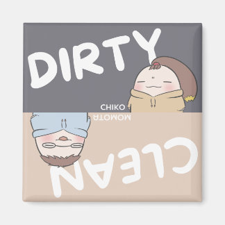 Dishwasher Magnet - Gray and beige
