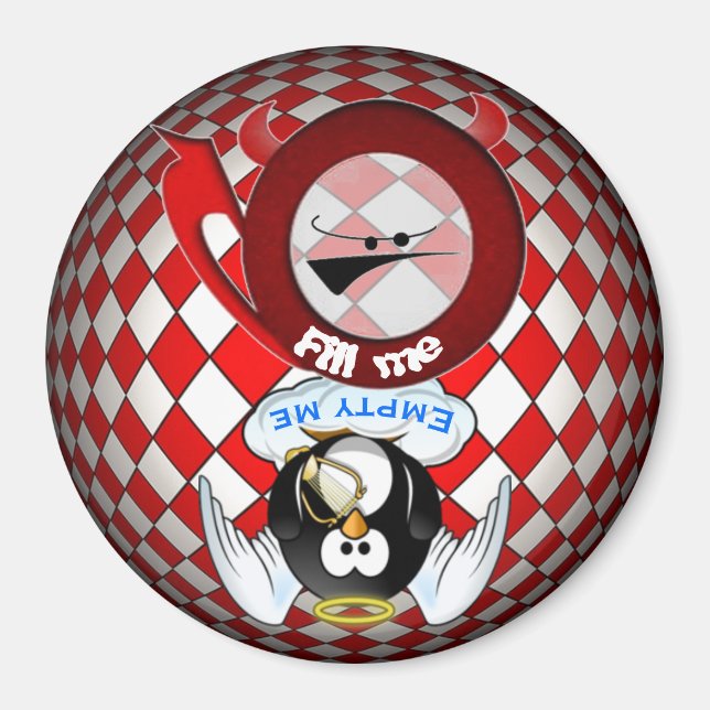 Dishwasher Magnet the devil made me do it (Front)