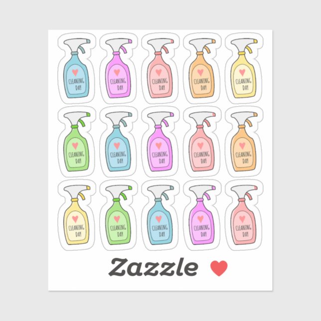 Disinfectant Spray Cleaning Time Chores Planner (Sheet)