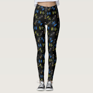 Disk Golf Baskets Leggings