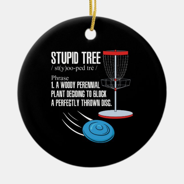 Disk Golf Gifts Ceramic Ornament (Front)