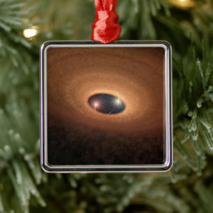 Disk Of Dusty Material Leftover From Star Forming Metal Ornament