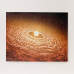 Disk Of Material Surrounding Star Fu Orionis. Jigsaw Puzzle