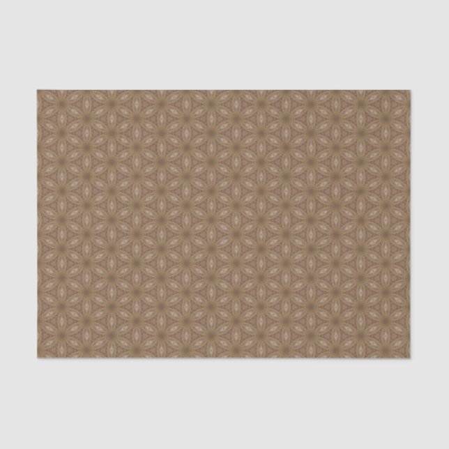 Dismal Mocha Retro Western Texture Tissue Paper (Front)
