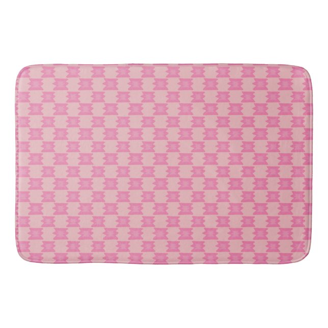 Dismal Pink Bath Mat Southwestern Western Boho (Front)