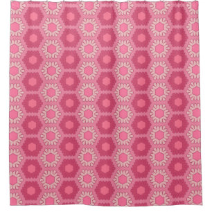 Dismal Pink Shower Curtain Y2K Bold Floral Western