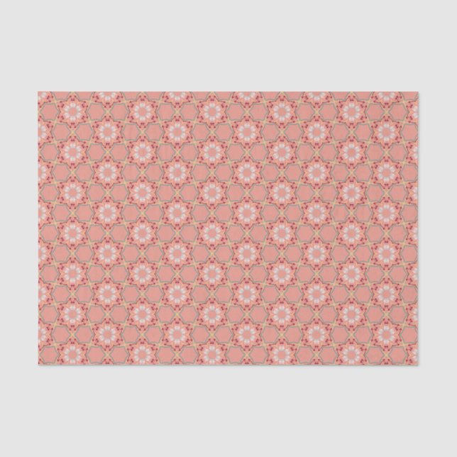 Dismal Structured Modern Western Kinetic Motif Tissue Paper (Front)