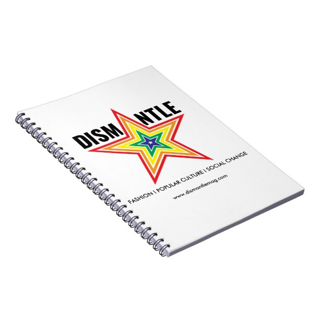 Dismantle Spiral Notebook with Rainbow Star Logo (Right Side)
