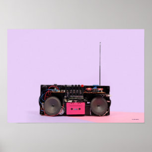Dismantled Portable Stereo Poster