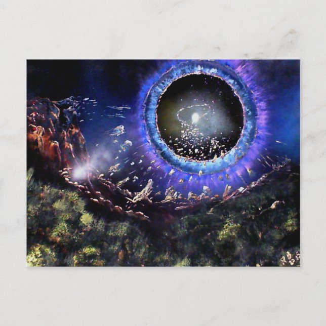 Dismantling a Planet Postcard (Front)